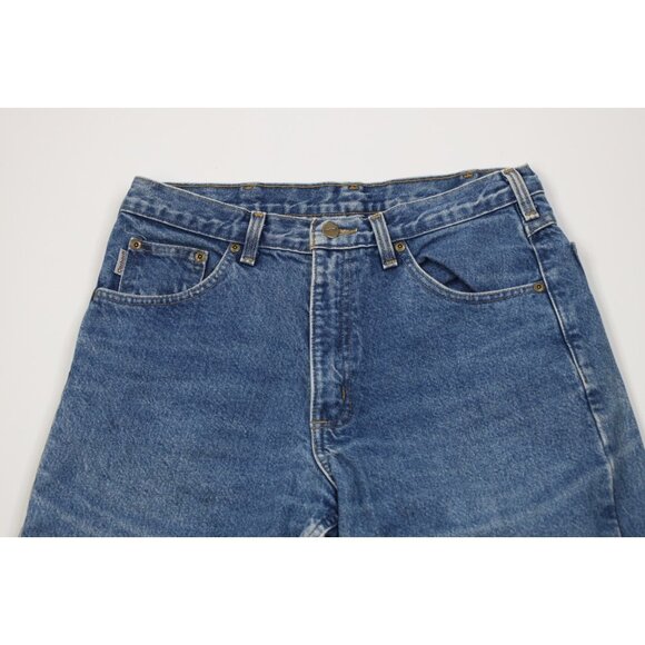 Vtg Y2K Carhartt Mens 32x32 Distressed Heavy Flannel Lined Straight Leg Jeans - Picture 3 of 16